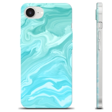 Husă TPU - iPhone 16e - Marmură Albastră
