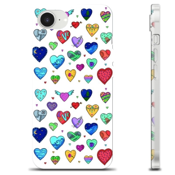 Husă TPU - iPhone 16e - Inimi