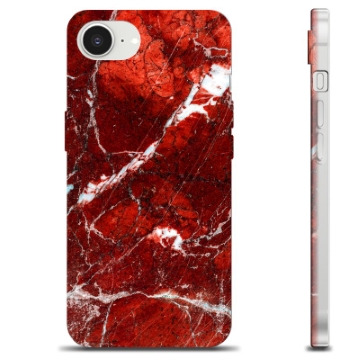 Husă TPU - iPhone 16e - Marmură Roșie