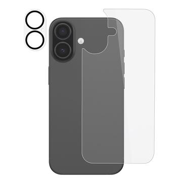 iPhone 17 2-in-1 Set de protecție din sticlă temperată pentru spate și lentile pentru cameră - transparent