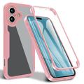 Husă iPhone 17 - 360 Protection - Roz / Clar