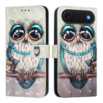 Husă Portofel iPhone Air - Wonder - Bufniţă