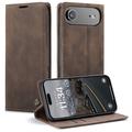 Husă Portofel iPhone 17 Air - Caseme 013 - Cafeniu