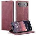Husă Portofel iPhone Air - Caseme 013 - Roșu Vin