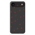 Husă TPU cu model de cireșe iPhone 17 Air - Negru