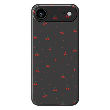 Husă TPU cu model de cireșe iPhone 17 Air - Negru