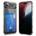Husă Transparentă iPhone 17 Air cu Suport pentru Carduri
