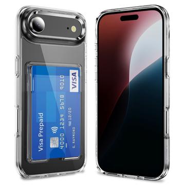 Husă Transparentă iPhone 17 Air cu Suport pentru Carduri