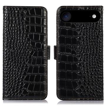 Husă Piele Portofel cu RFID iPhone Air - Crocodile