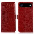 Husă Piele Portofel cu RFID iPhone 17 Air - Crocodile