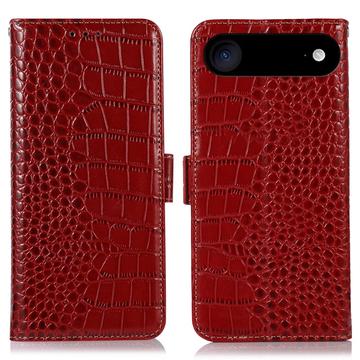 Husă Piele Portofel cu RFID iPhone 17 Air - Crocodile