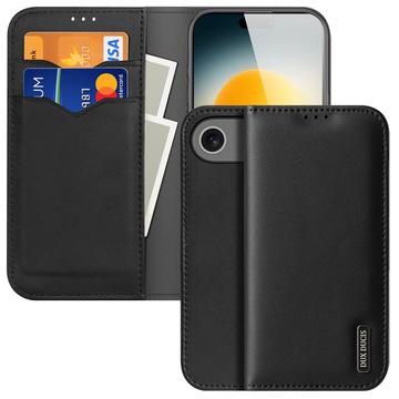 Husă Piele Portofel iPhone 17 Air - Dux Ducis Hivo - Negru