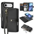 Husă portofel din piele cu husa magnetica iPhone Air Dux Ducis Lawa - Negru