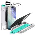 Protecție de ecran din sticlă călită iPhone 17 Air ESR UltraFit - 9H, 0.3mm - Margine neagră
