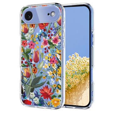 iPhone 17 Air Husă TPU cu model floral - crini