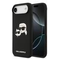 Husă MagSafe din silicon lichid iPhone Air Karl Lagerfeld Double Heads