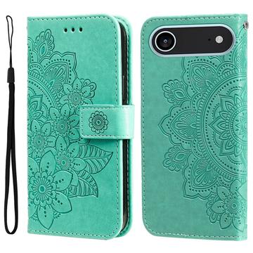 Husă Portofel iPhone 17 Air - Mandala - Verde
