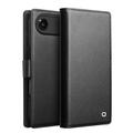 Husă detașabilă din piele pentru portofel 2-in-1 iPhone Air Qialino - MagSafe compatibil - negru