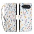 iPhone Air Husă portofel cu motive florale rombice