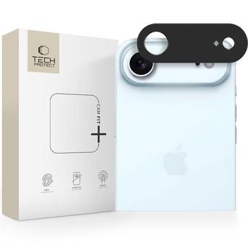 Protector de cameră din aluminiu iPhone 17 Air Tech-Protect Camalloy Fit+ - Negru