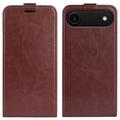 Husă Flip Vertical iPhone 17 Air - Slot Card - Maro