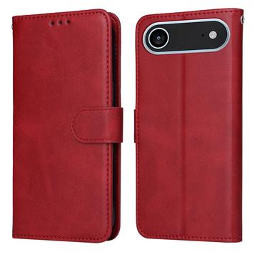 Husă portofel cu suport iPhone 17 Air - roșu