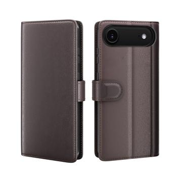 Husă Piele Portofel cu Kickstand iPhone 17 Air - Maro