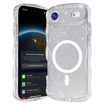 Husă MagSafe iPhone 17 Air Wave-Edge Laser Glitter
