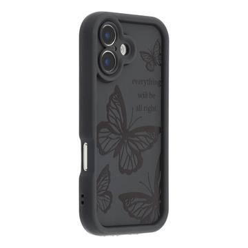 iPhone 17 Husă TPU cu imprimeu de fluturi