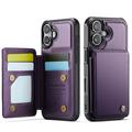 iPhone 17 Caseme C22 Case RFID Card Wallet - Violet