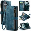 Husă Portofel iPhone 17 - Caseme C30 Multifunctional - Albastru