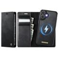 Husă portofel detașabilă 2-în-1 iPhone 17 Pro Caseme C49 - compatibilă MagSafe, RFID - Negru