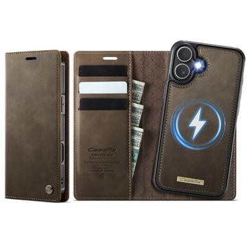 Husă portofel detașabilă 2-în-1 iPhone 17 Pro Caseme C49 - compatibilă MagSafe, RFID - cafea