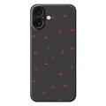 Husă TPU cu model de cireșe iPhone 17 - negru