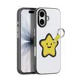 Husă cu inel pentru degete / curea pentru mână iPhone 17 Dux Ducis Luvy - Alb / Star