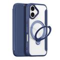 Husă cu rabat magnetic iPhone 17 Dux Ducis Skin X Pro - Albastru