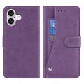 iPhone 17 Husă elegantă de portofel retro cu suport rotativ pentru carduri - Violet