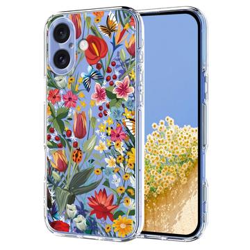 iPhone 17 Husă TPU cu model floral - crini