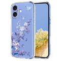 iPhone 17 Husă TPU cu model floral - Violet