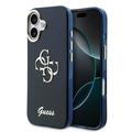Husă iPhone 17 Guess IML 4G Script Metal Logo - Albastră