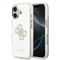 Husă Hybrid iPhone 17 Guess Mirror 4G Glitter Logo - compatibil MagSafe - Aur