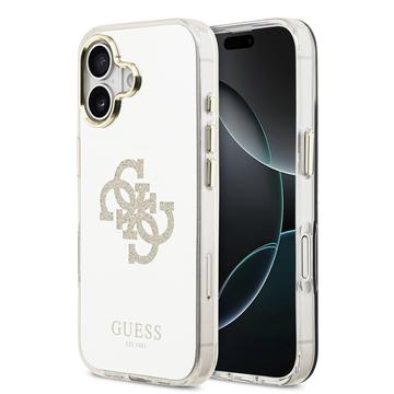 Husă Hybrid iPhone 17 Guess Mirror 4G Glitter Logo - compatibil MagSafe - Aur
