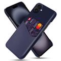 Husă cu Buzunar Card iPhone 17 - KSQ - Albastru