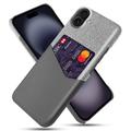 Husă cu Buzunar Card iPhone 17 - KSQ - Gri