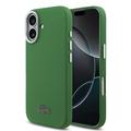 Husă iPhone 17 Lacoste Iconic Petit Pique Metal Logo - Compatibilă cu MagSafe - Verde