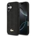 Husă iPhone 17 Lacoste Monogramme Gold Logo - Compatibilă cu MagSafe - Negru