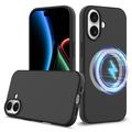 Husă Silicon Liquid iPhone 17 - Compatibila MagSafe - Negru
