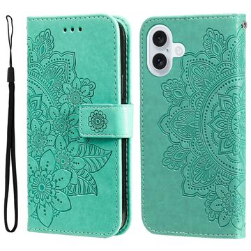 Husă Portofel iPhone 17 - Mandala - Verde