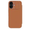 Husă Flip iPhone 17 - Nillkin Qin Pro - Maro