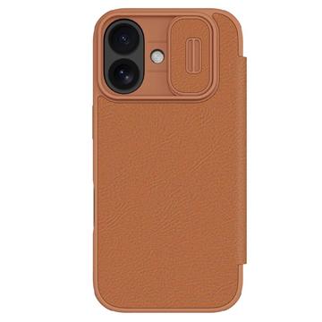 Husă Flip iPhone 17 - Nillkin Qin Pro - Maro